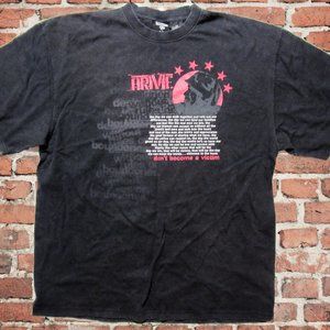 Vintage Arme Don't Become A Victim T-Shirt 2XL Men's Black Welcome to the Hood